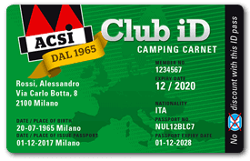 Tessera Acsi Club ID